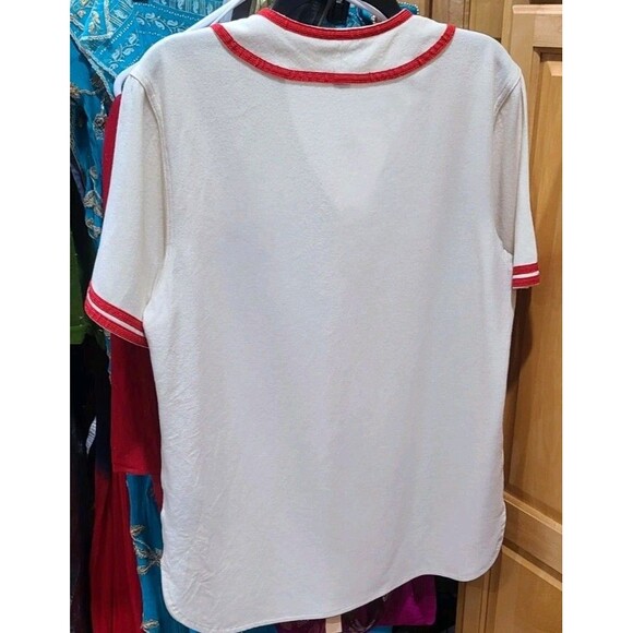 Brixton WooL Baseball Jersey Embroidered Logo Varsity Grunge Med Rock - Picture 3 of 8